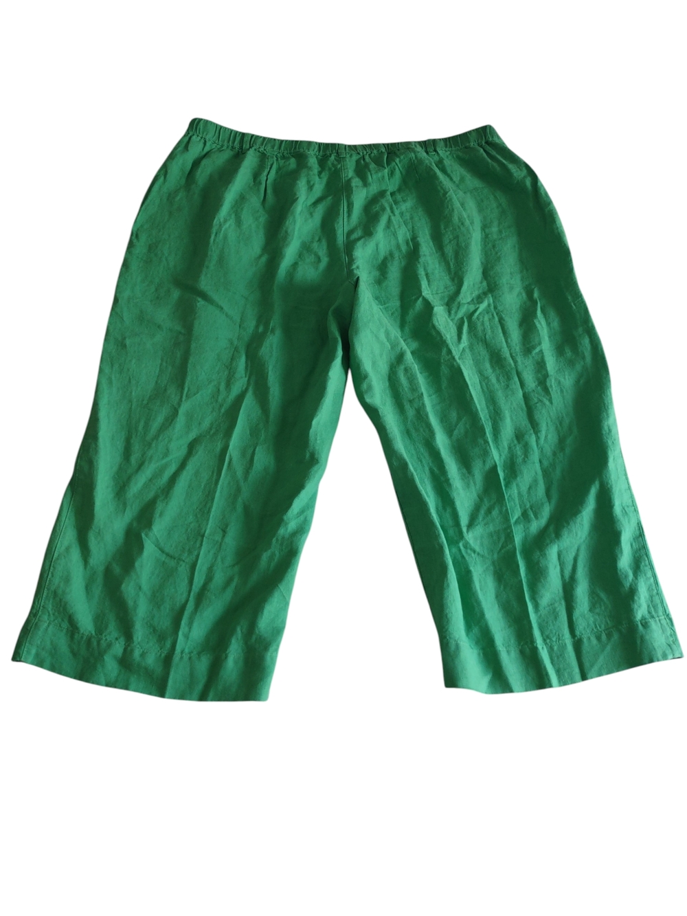J.Jill 3X Green Linen Cropped Pants